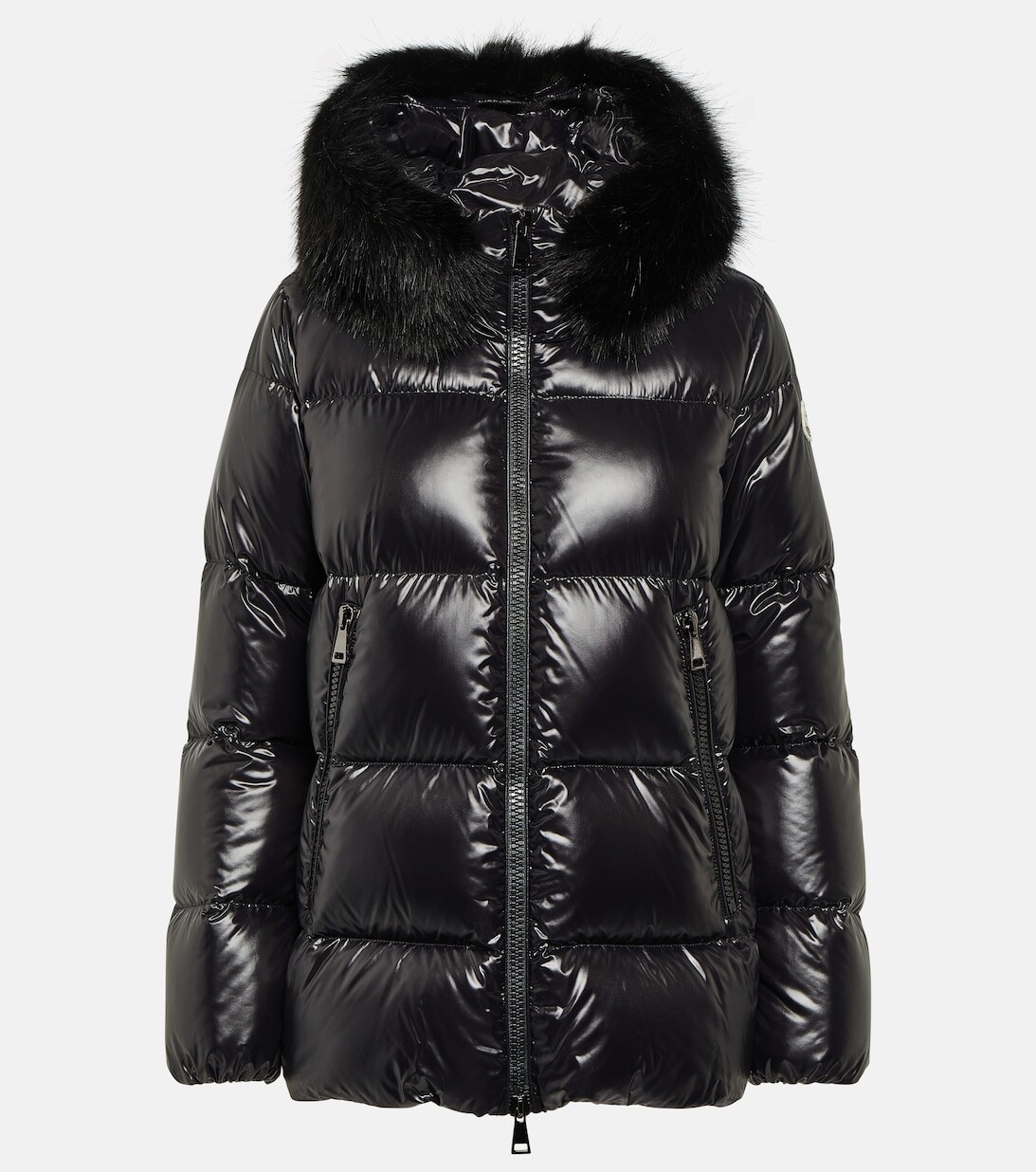

Пуховик Laiche с капюшоном MONCLER, черный