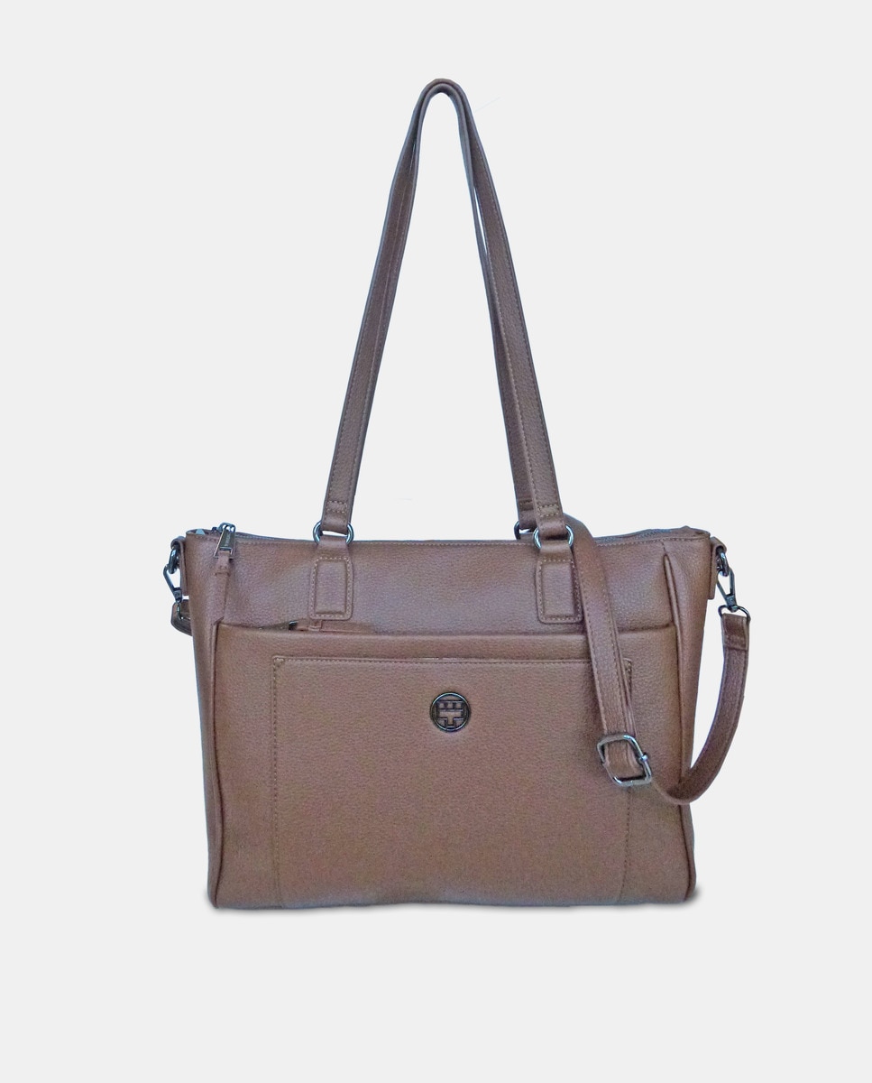 цена Большая сумка-шопер светло-коричневого цвета со съемным ремнем через плечо Torrens, светло-коричневый
