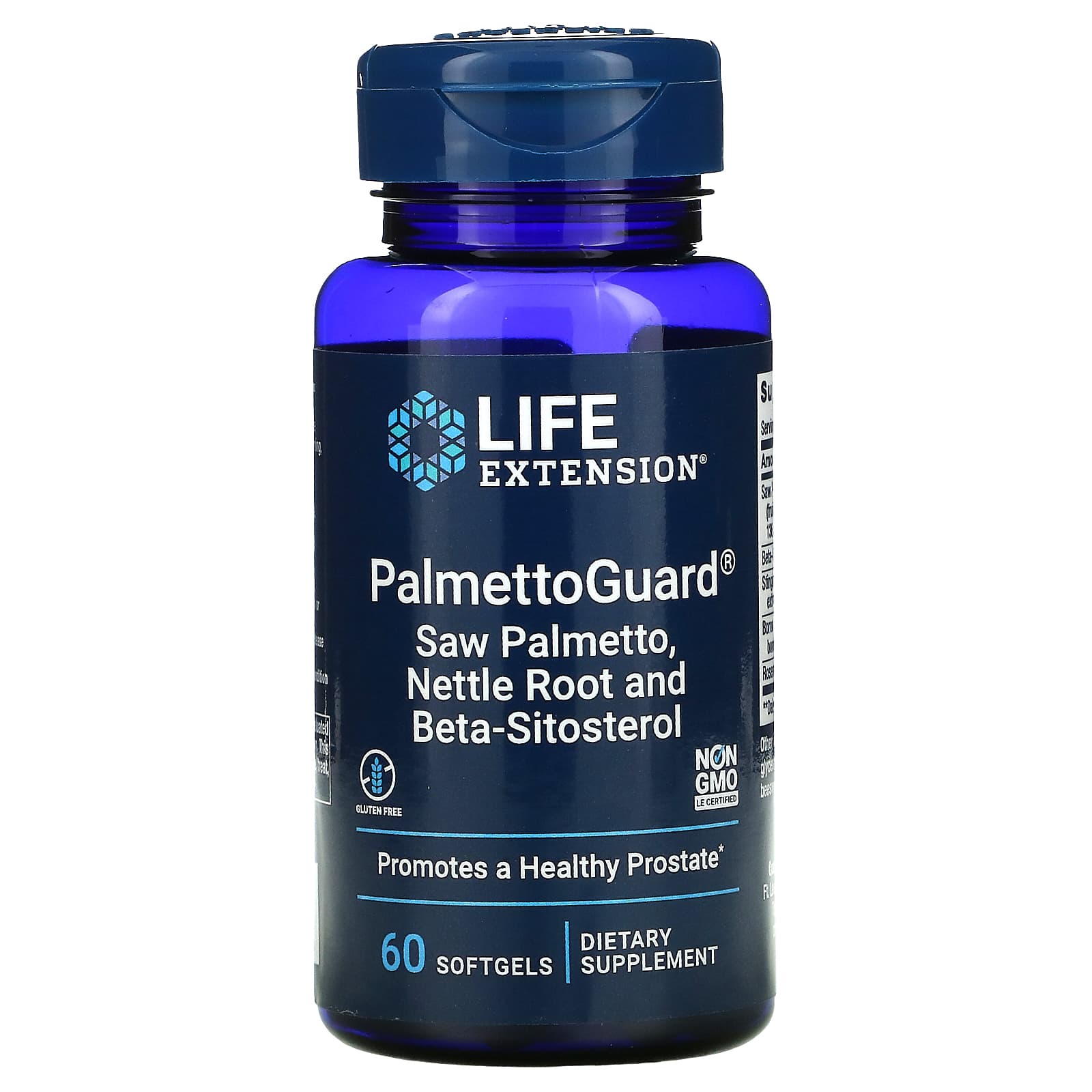 

PalmettoGuard, сереноя и корень крапивы с бета-ситостеролом, 60 капсул, Life Extension