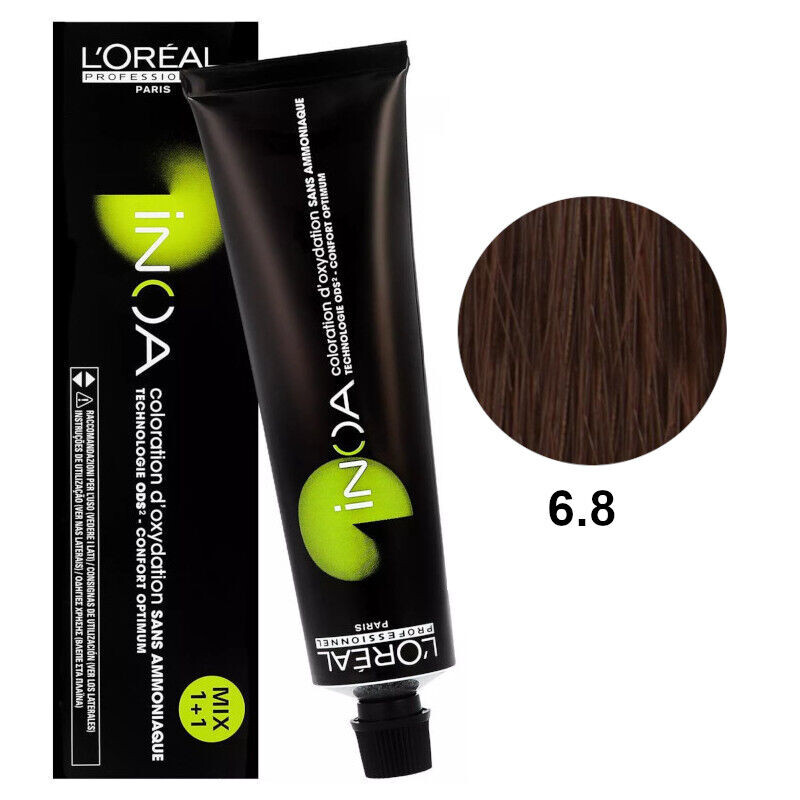 

Перманентная краска для волос без аммиака - 6 L'Oréal Professionnel Inoa, 60г
