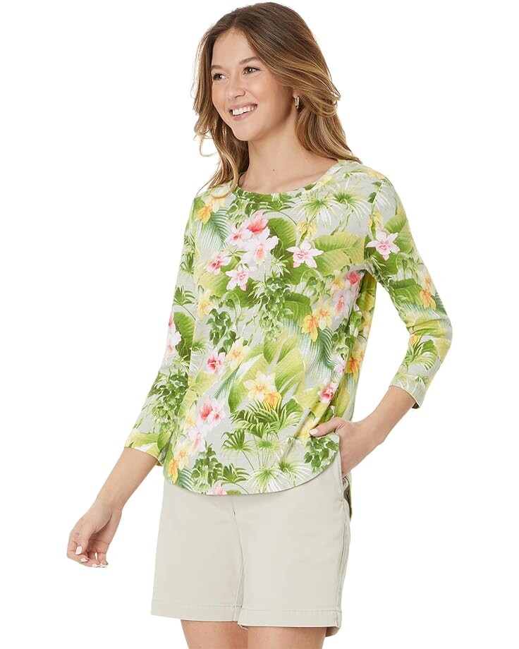 

Футболка Tommy Bahama Ashby Isles Floral Riviera, цвет Pure Khaki