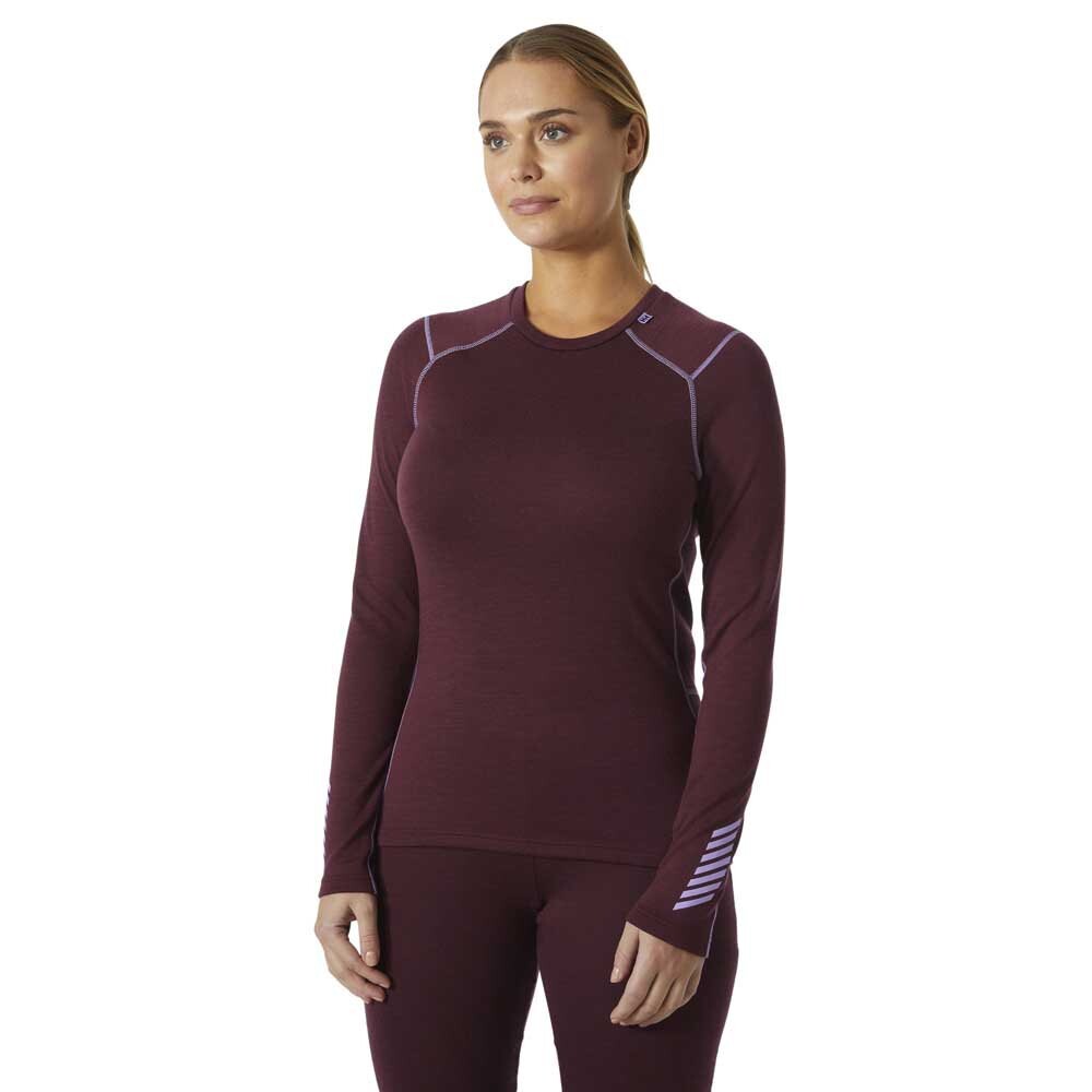 

Лонгслив Helly Hansen Lifa Merino Midweight Crew, фиолетовый