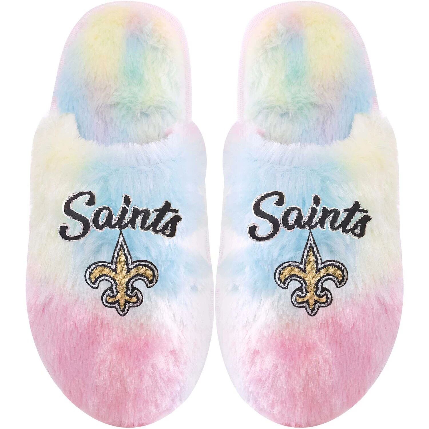 

Молодежные тапочки FOCO New Orleans Saints с радужным рисунком Unbranded