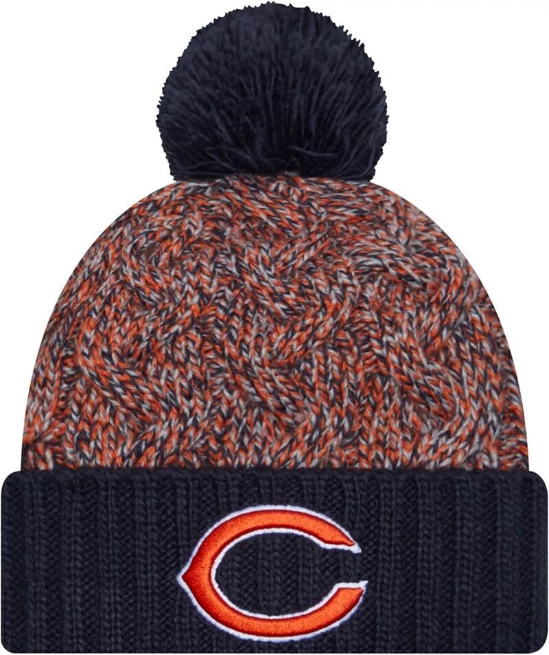

Женская вязаная шапка New Era Chicago Bears Marled Throwback