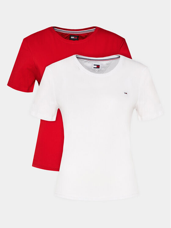 

Комплект из 2 футболок стандартного кроя Tommy Jeans, мультиколор
