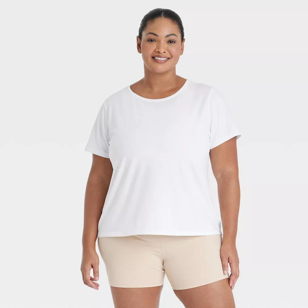 

Женская футболка Essential Crewneck с коротким рукавом - All In Motion, цвет White
