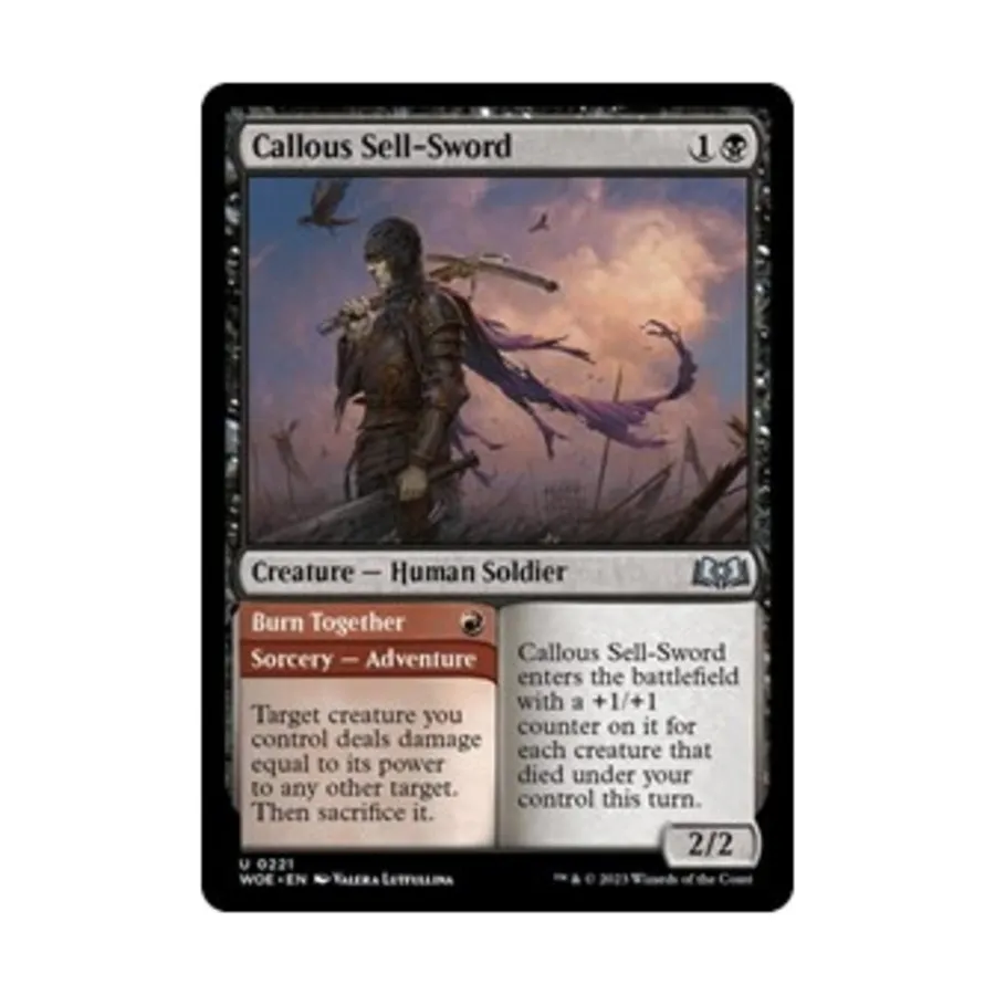 

CCG Бессердечный наемный меч (U), MTG - Wilds of Eldraine