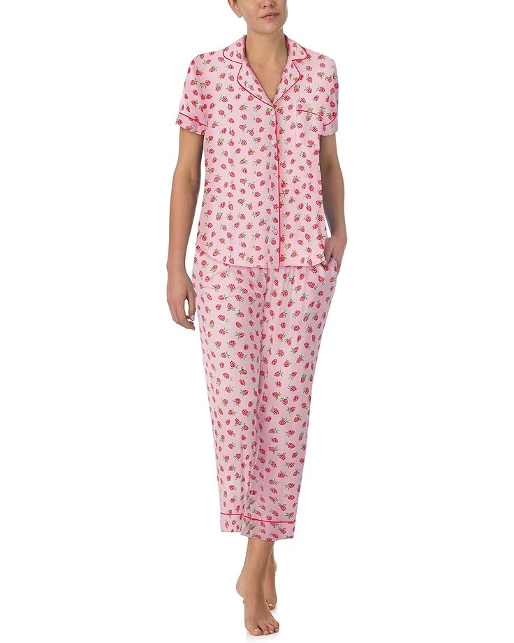 

Пижама Kate Spade New York Cropped PJ Set, цвет Raspberries