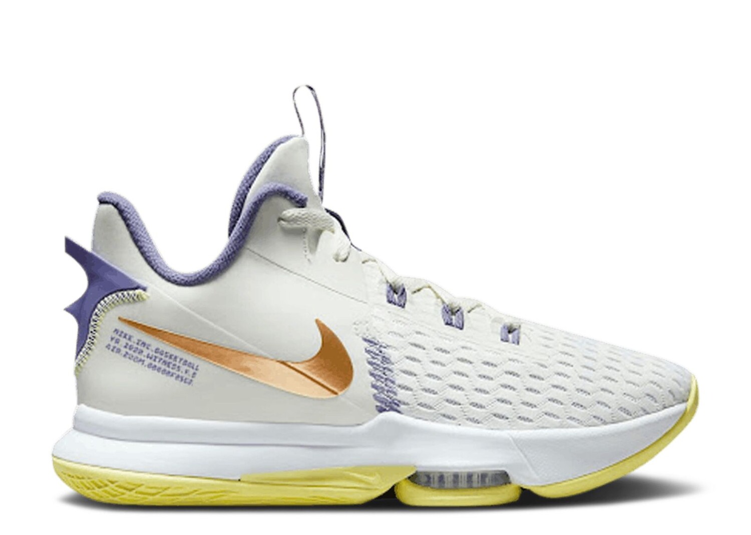 

Кроссовки Nike Lebron Witness 5 Ep 'Summit White Metallic Bronze', белый