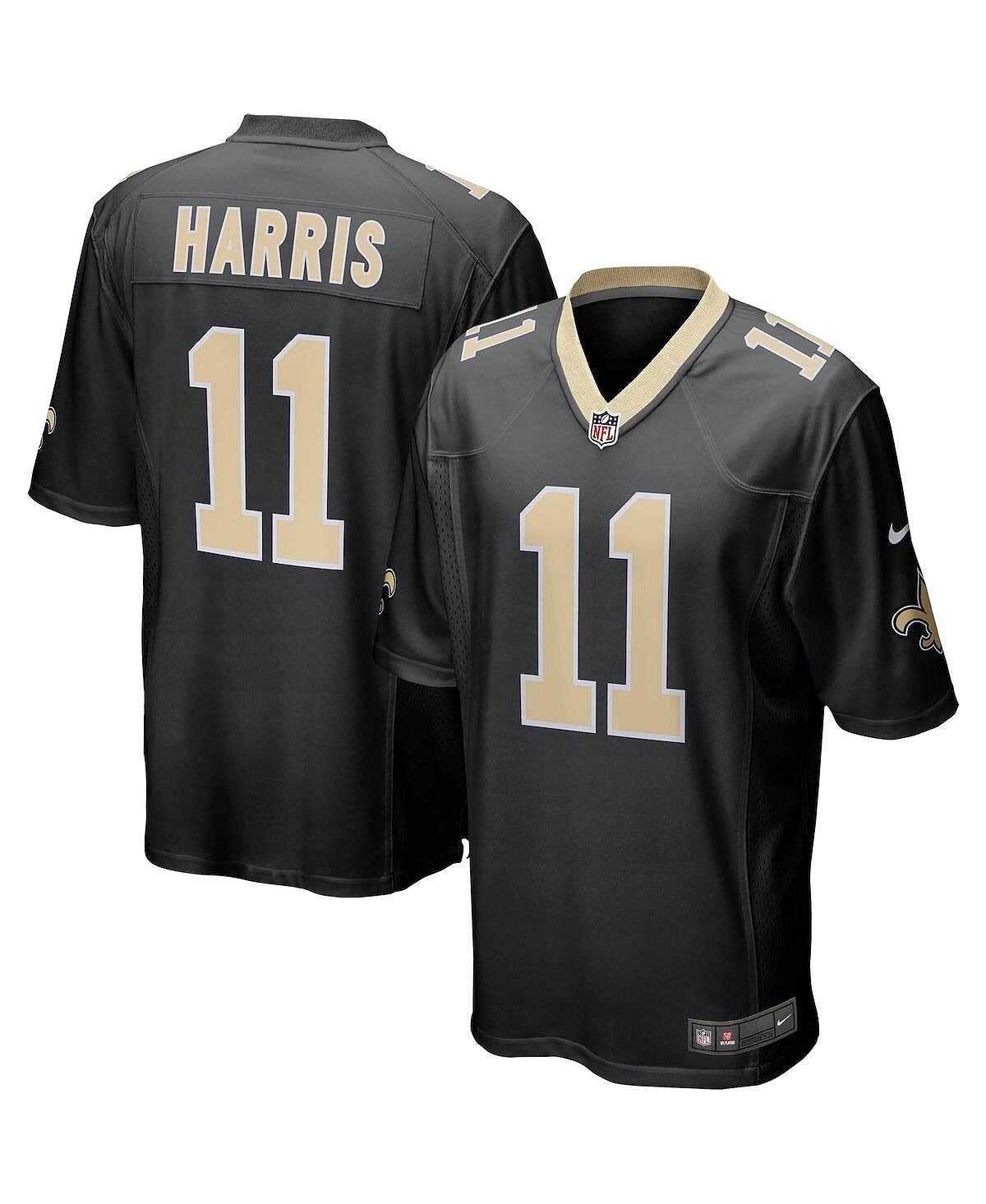 

Мужская черная майка игрока Deonte Harris New Orleans Saints Nike