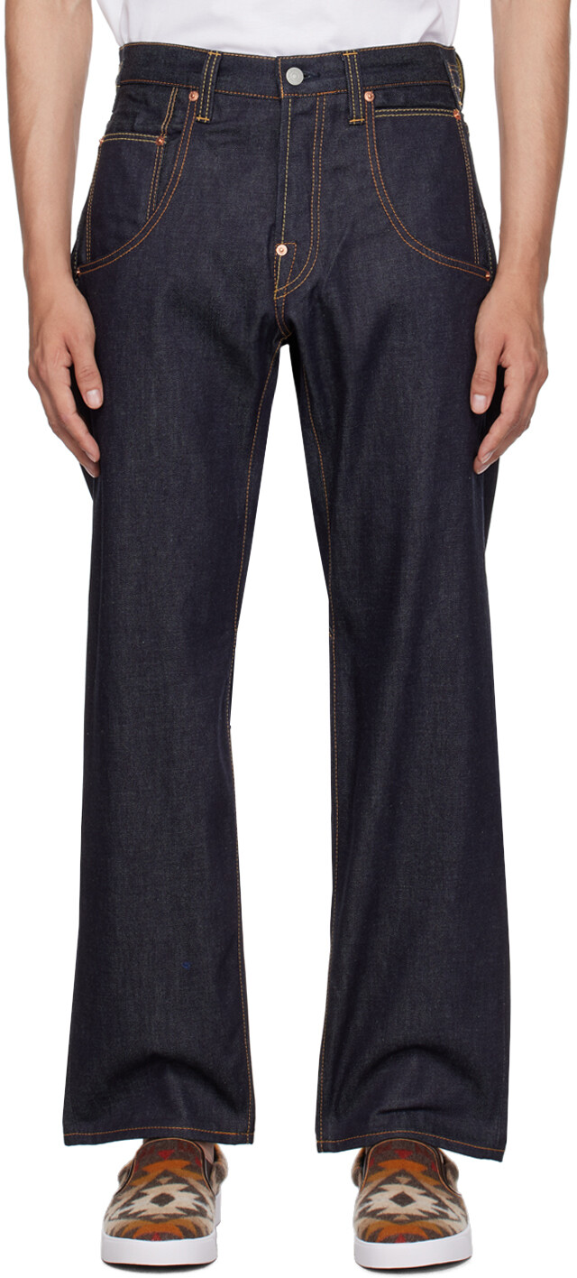 

Джинсы цвета индиго Levis Edition Junya Watanabe