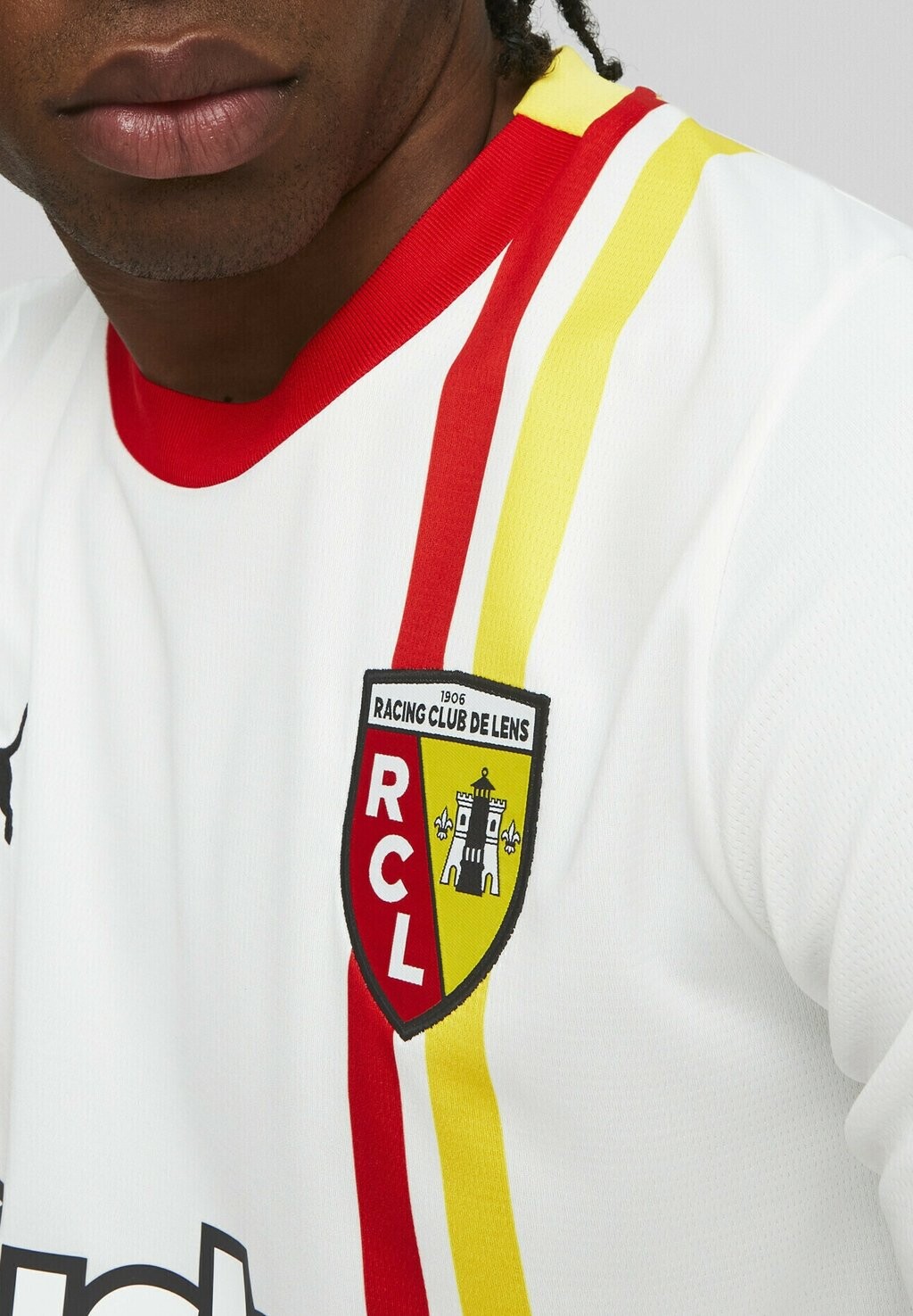 

Футболка Rc Lens Puma, цвет white pelé yellow