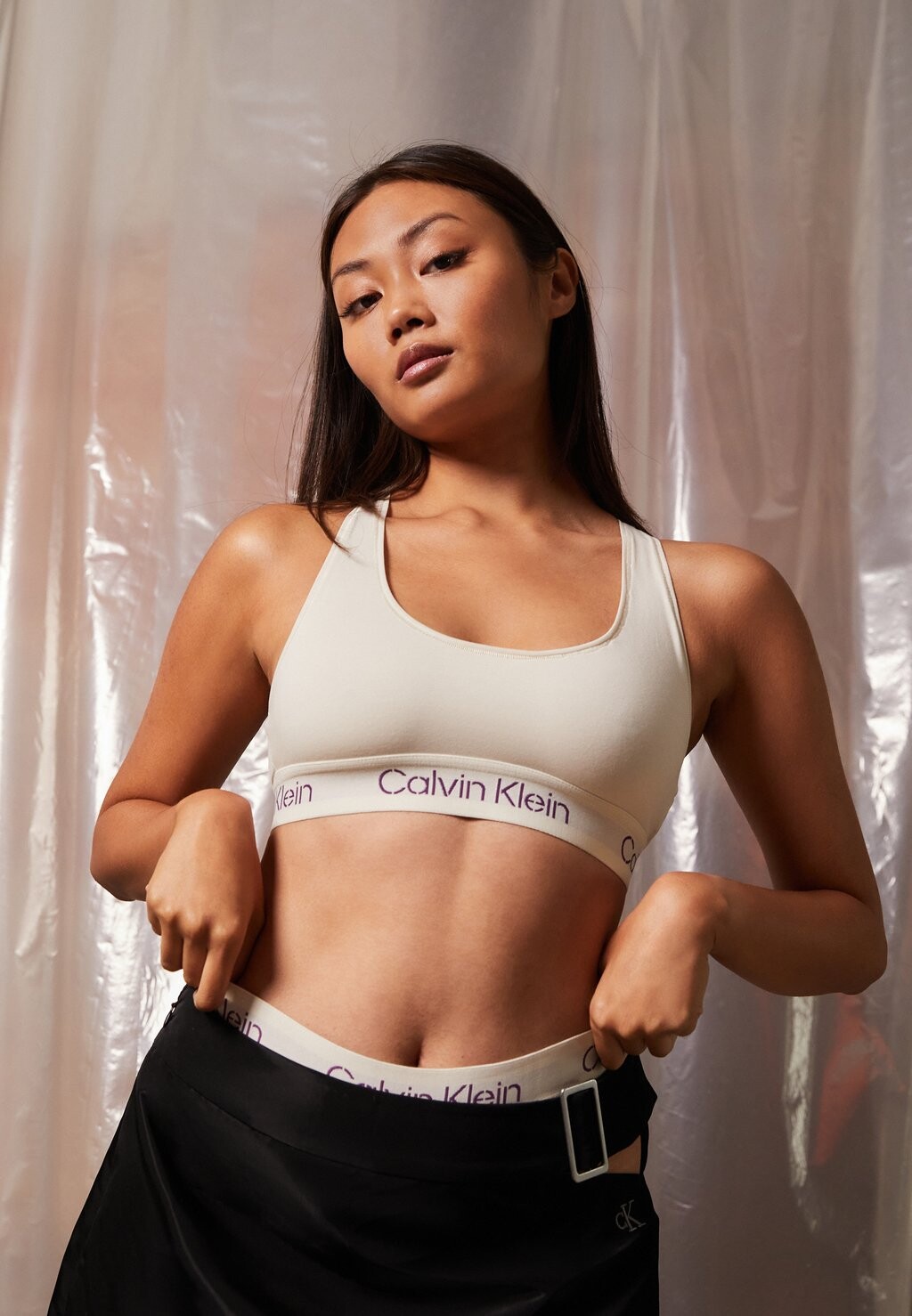 

Бюстье БРАЛЕТТ БЕЗ ПОДКЛИНКИ Calvin Klein Underwear, костяной белый/фиолетовый закат