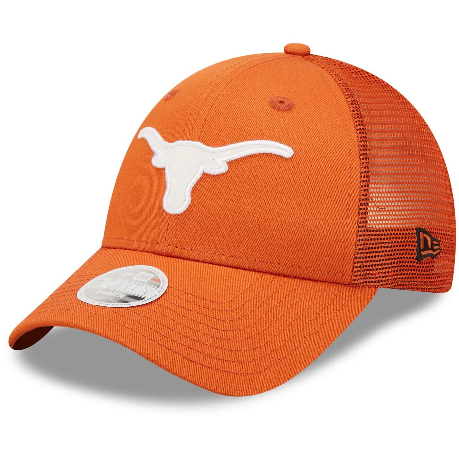 

Женская кепка New Era Burnt Orange Texas Longhorns 9FORTY с логотипом Spark Trucker Snapback New Era