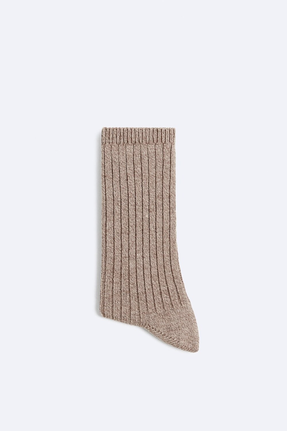 

Ребристые фактурные носки ZARA, кэмел