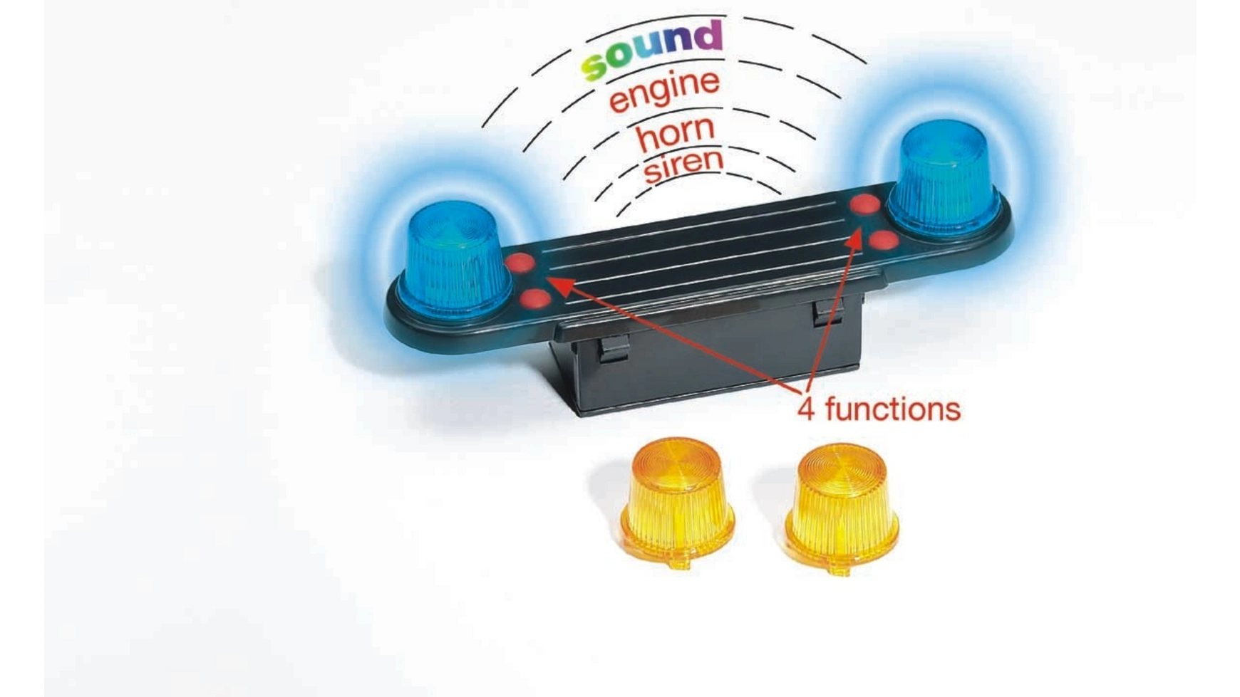 Bruder Модуль света и звука звуковой сигнал автомобильной сирены 9 звуковых сигналов в