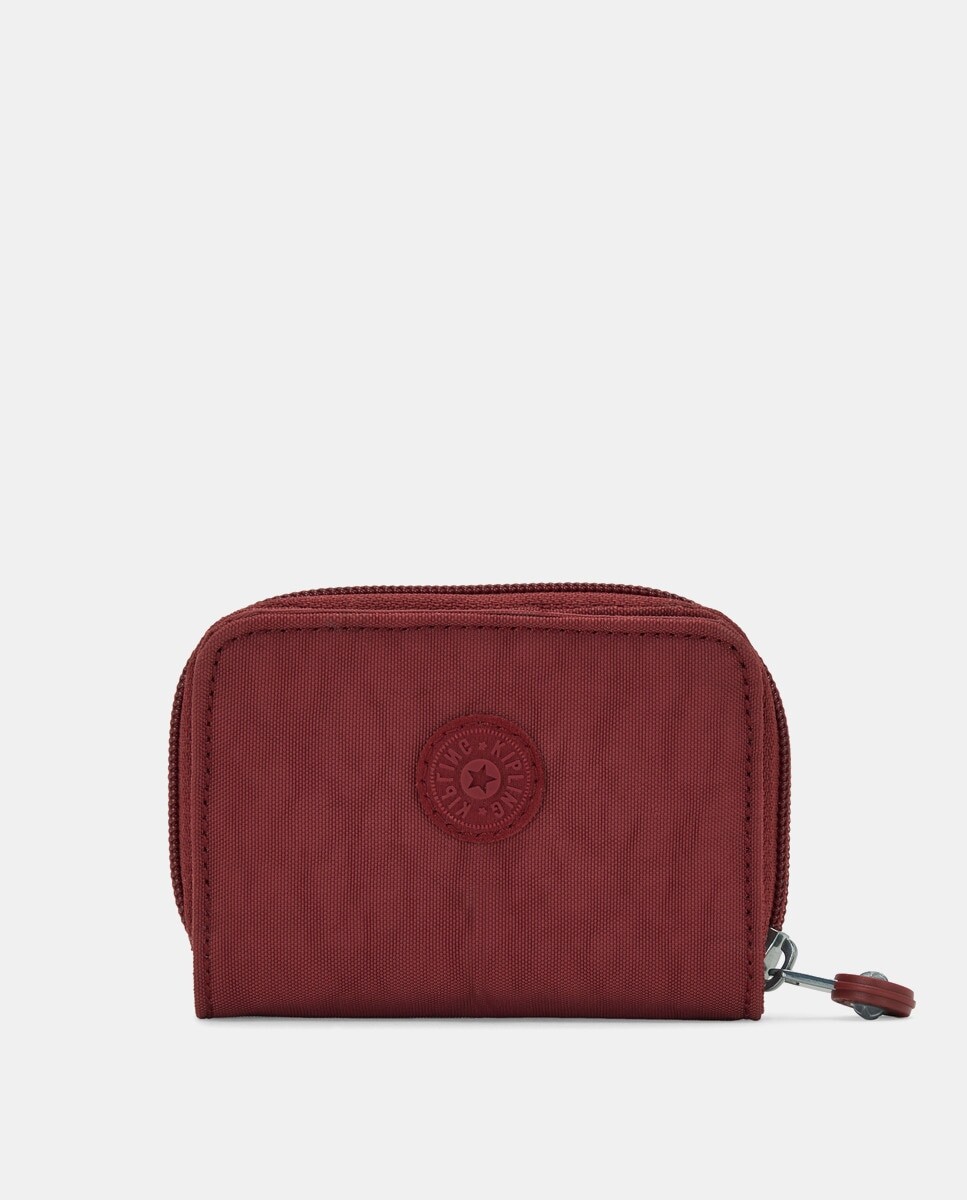 

Маленький бордовый кошелек с застежкой Kipling, гранатовый