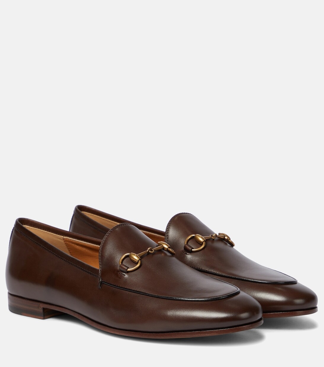 

Кожаные лоферы jordaan Gucci, коричневый