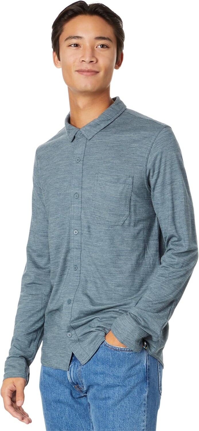 

Рубашка на пуговицах с длинными рукавами Merino Sport 150 Smartwool, цвет Pewter Blue Heather