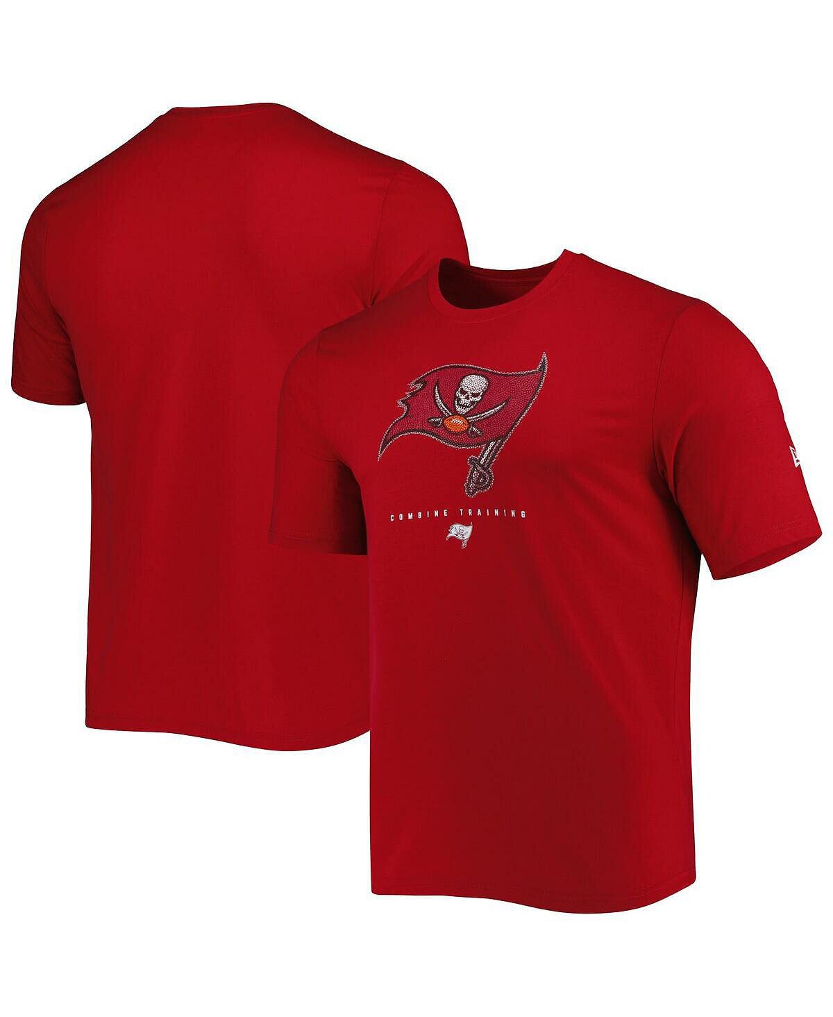 

Мужская красная футболка Tampa Bay Buccaneers с логотипом Authentic Ball New Era
