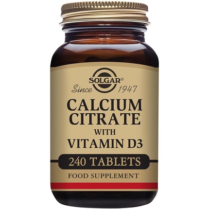 цена Solgar Цитрат кальция с высокоэффективной формулой витамина D3, 240 таблеток