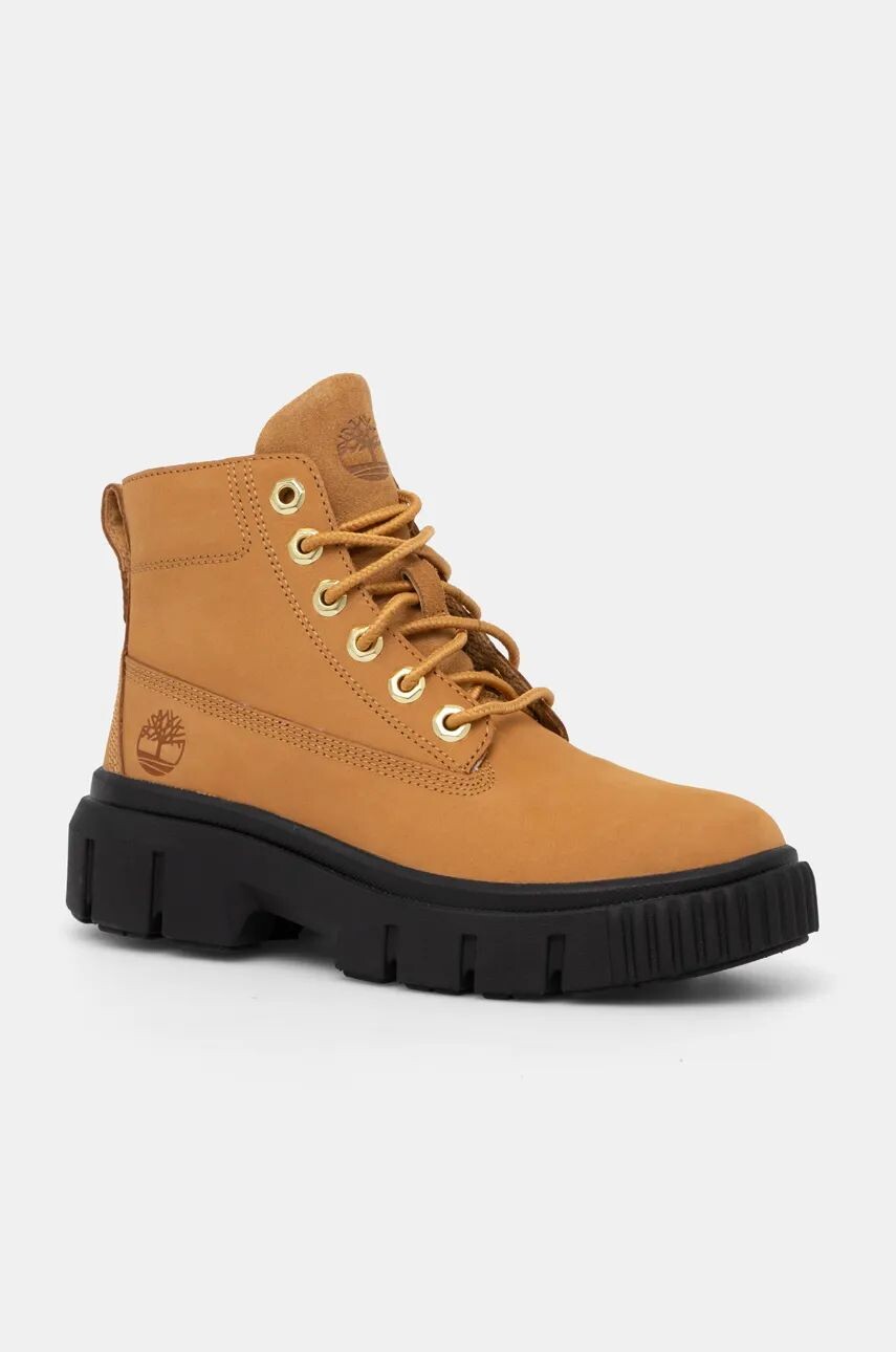 

Кожаные байкерские ботинки Timberland Greyfield, коричневый