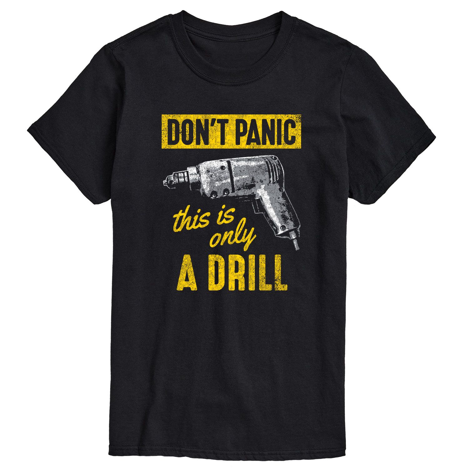 Мужская футболка «Не паникуйте, это всего лишь футболка с рисунком» Licensed Character