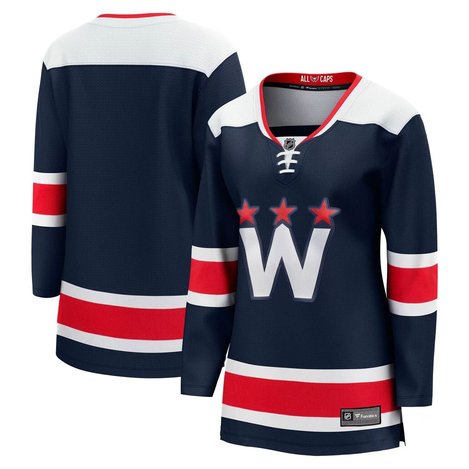 

Женская футболка Fanatics Branded Navy Washington Capitals 2020/21 Альтернативная отделившаяся футболка Premier Premier Fanatics