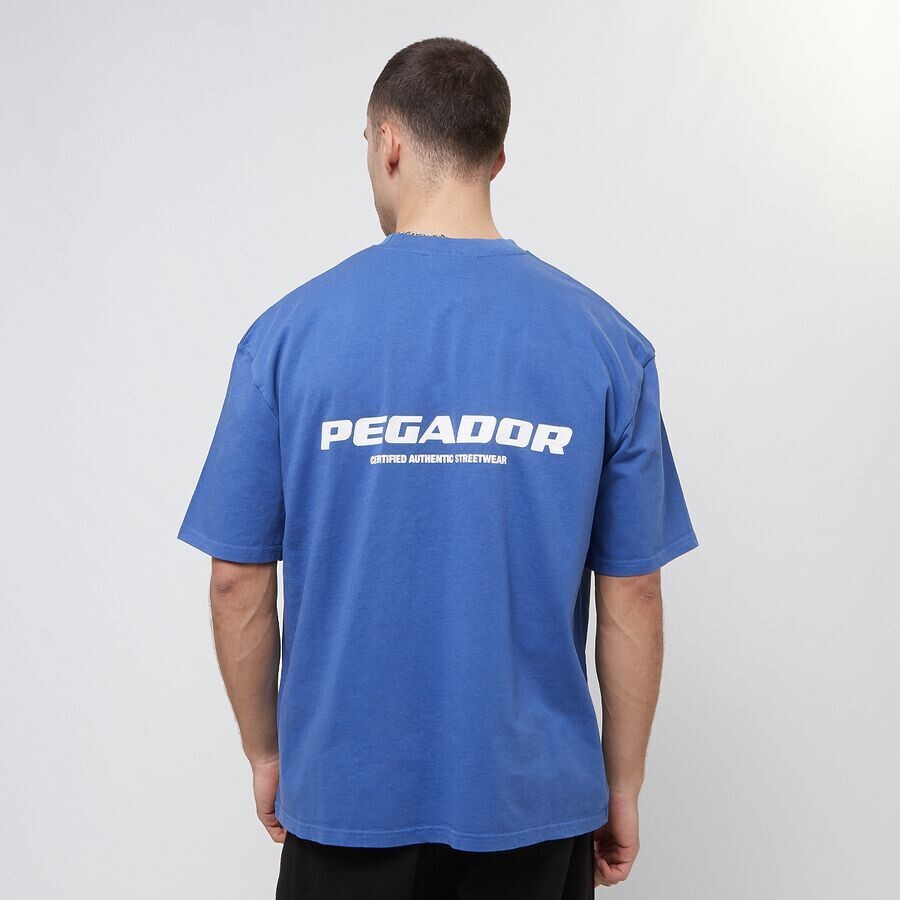 

Объемная футболка с логотипом Colne Pegador, цвет washed retro blue
