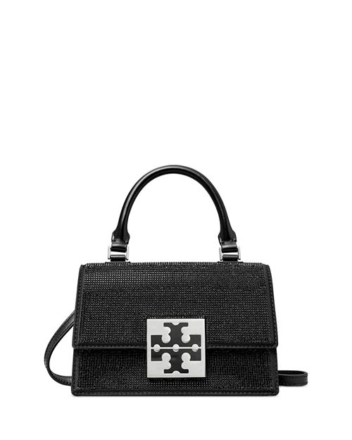 

Кожаная мини-сумка Bon Bon Spazzolato Tory Burch, цвет Black