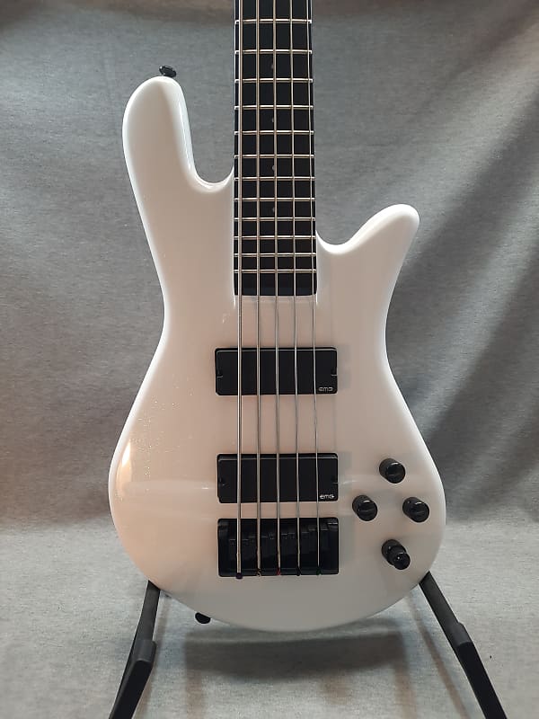 Басс гитара Spector NS Ethos 5 2023 - White Sparkle Gloss фото