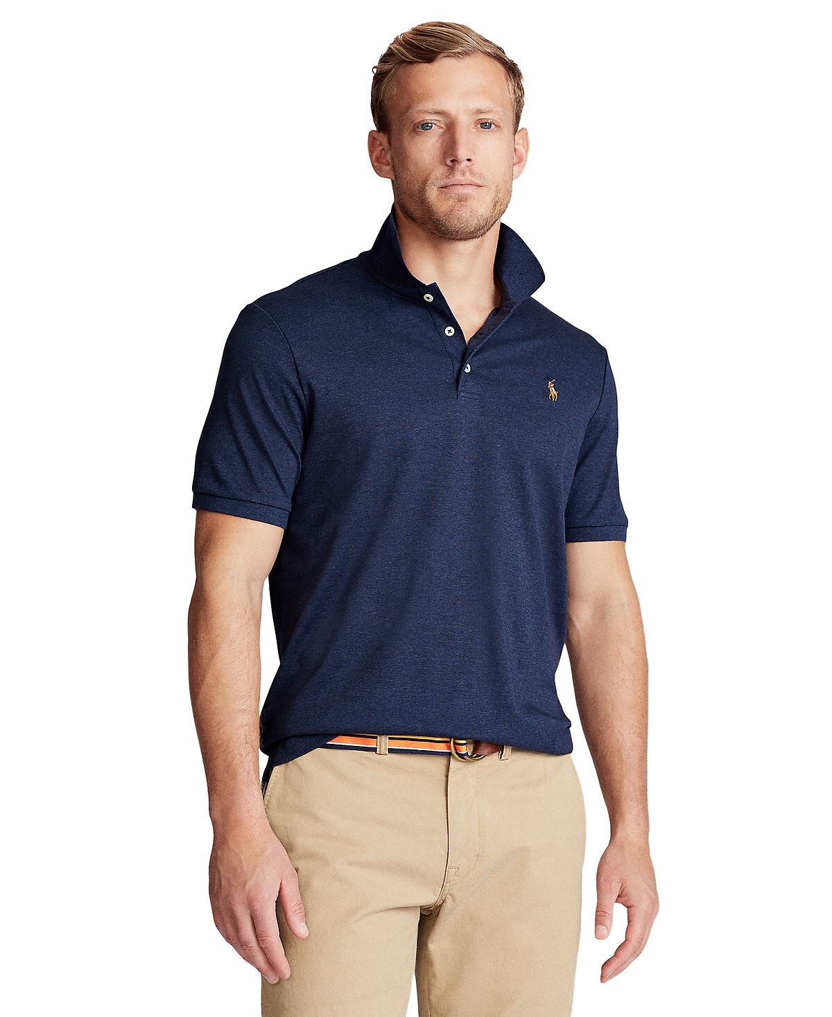 

Мужская рубашка поло классического кроя из мягкого хлопка Polo Ralph Lauren