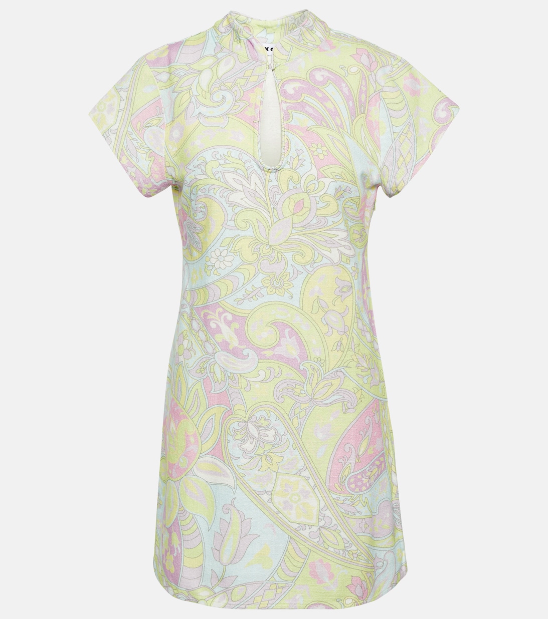 цена Хлопковое мини-платье Lolita с цветочным принтом RIXO, разноцветный