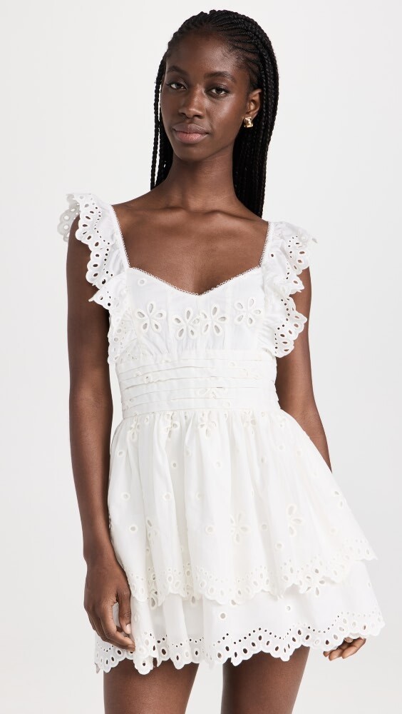 

Платье For Love & Lemons Serena Sleeveless, белый