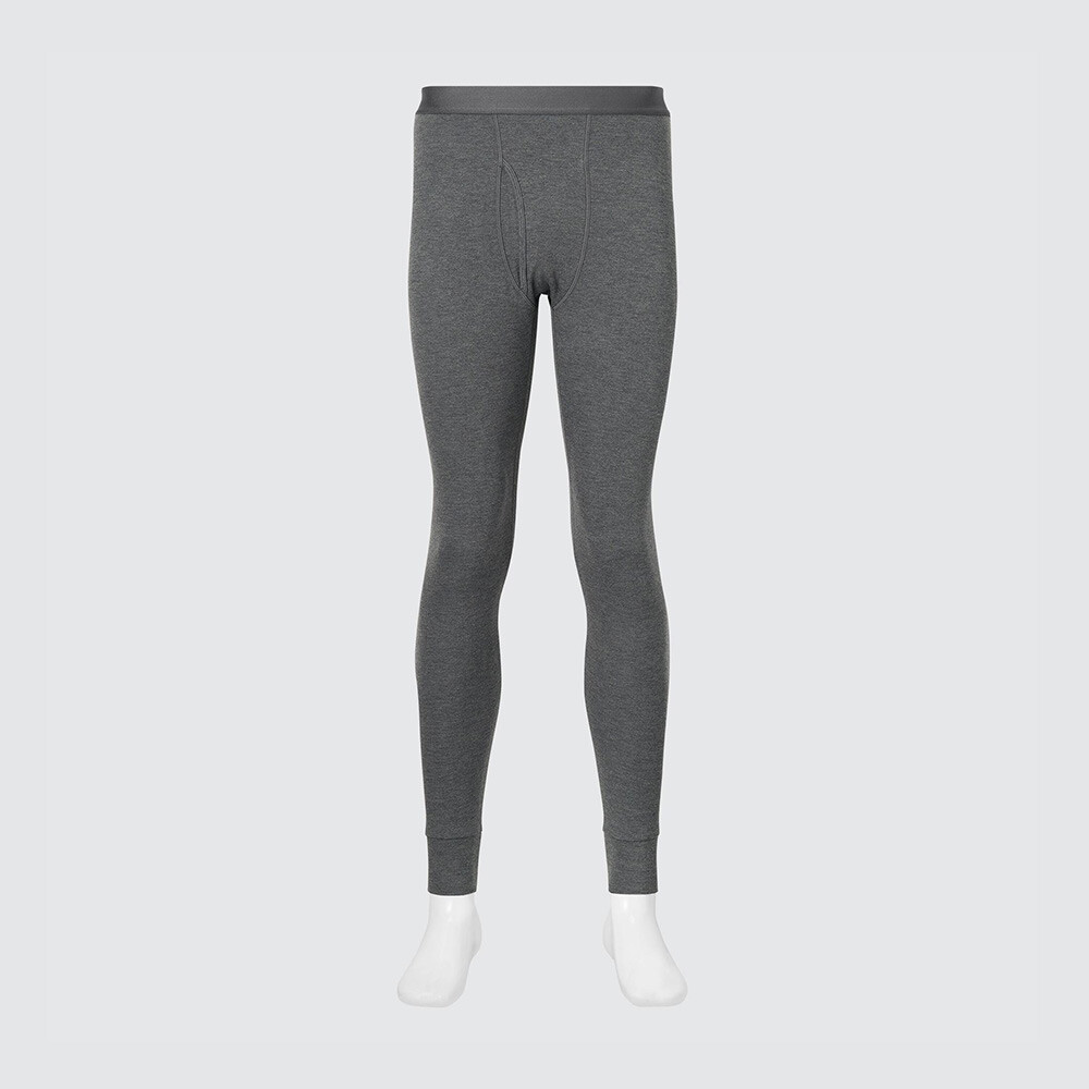 

Брюк Uniqlo Heattech теплые высокого комфорта с технологией, темно-серый