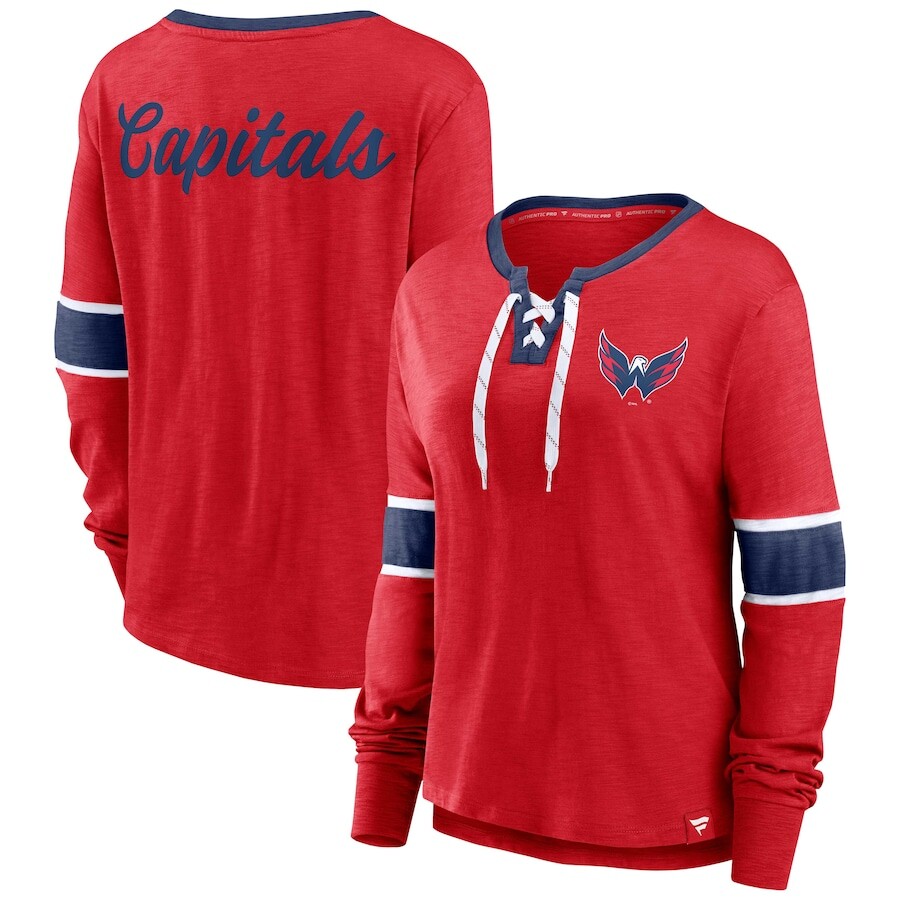 

Футболка с длинным рукавом Fanatics Branded Washington Capitals, красный