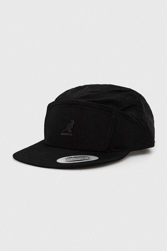 Бейсбольная кепка Кангол Kangol, черный бейсболка street caps 003 5 2 026 013c пятипанельная двухцветная хлопковая чёрный с козырьком one size