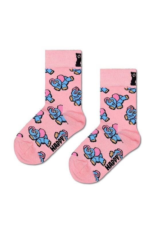 

Happy Socks Детские носки со слонами, розовый