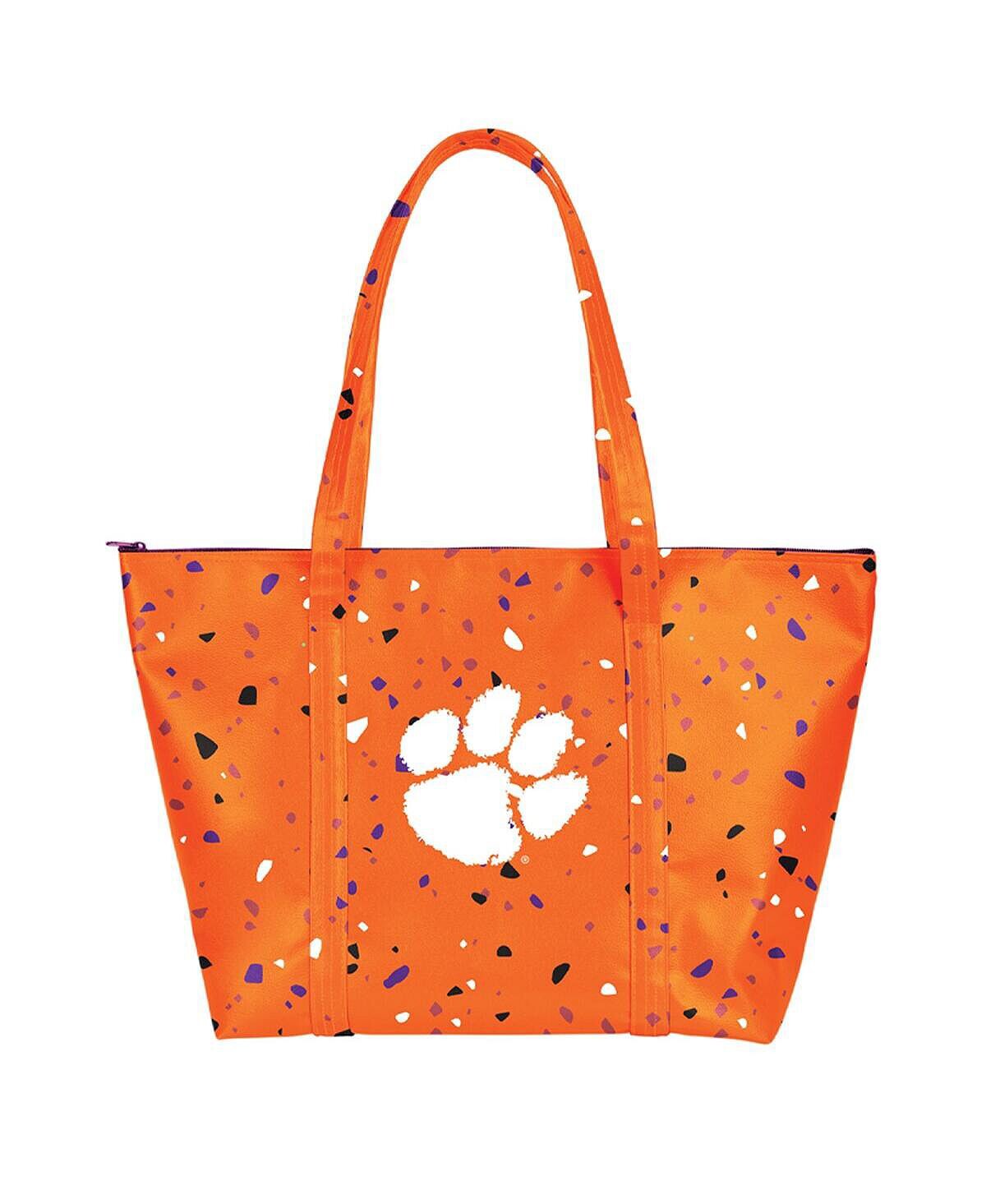 

Женская большая сумка-тоут Clemson Tigers Terazzo Weekender Indigo Falls