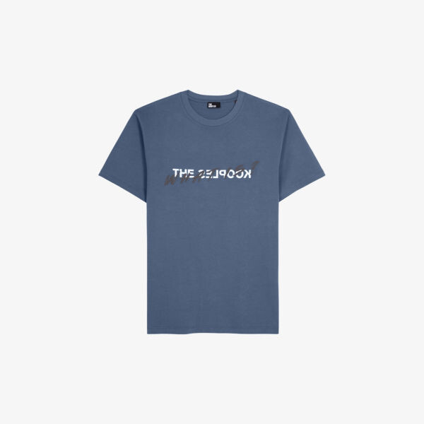 

Хлопковая футболка с короткими рукавами и логотипом The Kooples, синий