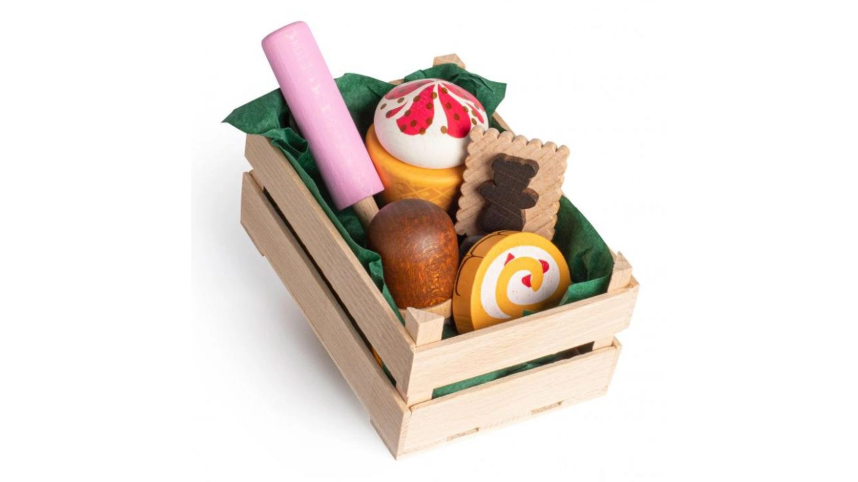Erzi Ассортимент кондитерских, маленьких, детских и игровых аксессуаров для кухни мороженое жемчужина россии рулет карамель с орехами 400 г