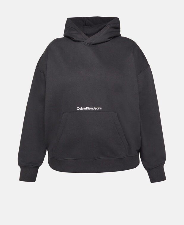 

Худи с капюшоном Calvin Klein Jeans Plus, черный