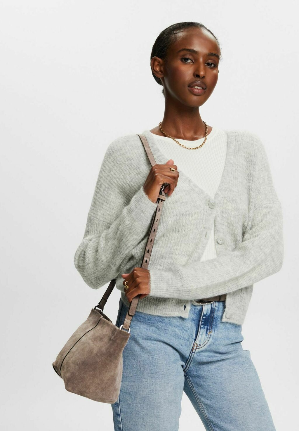 

Сумка через плечо Esprit, серо-коричневый