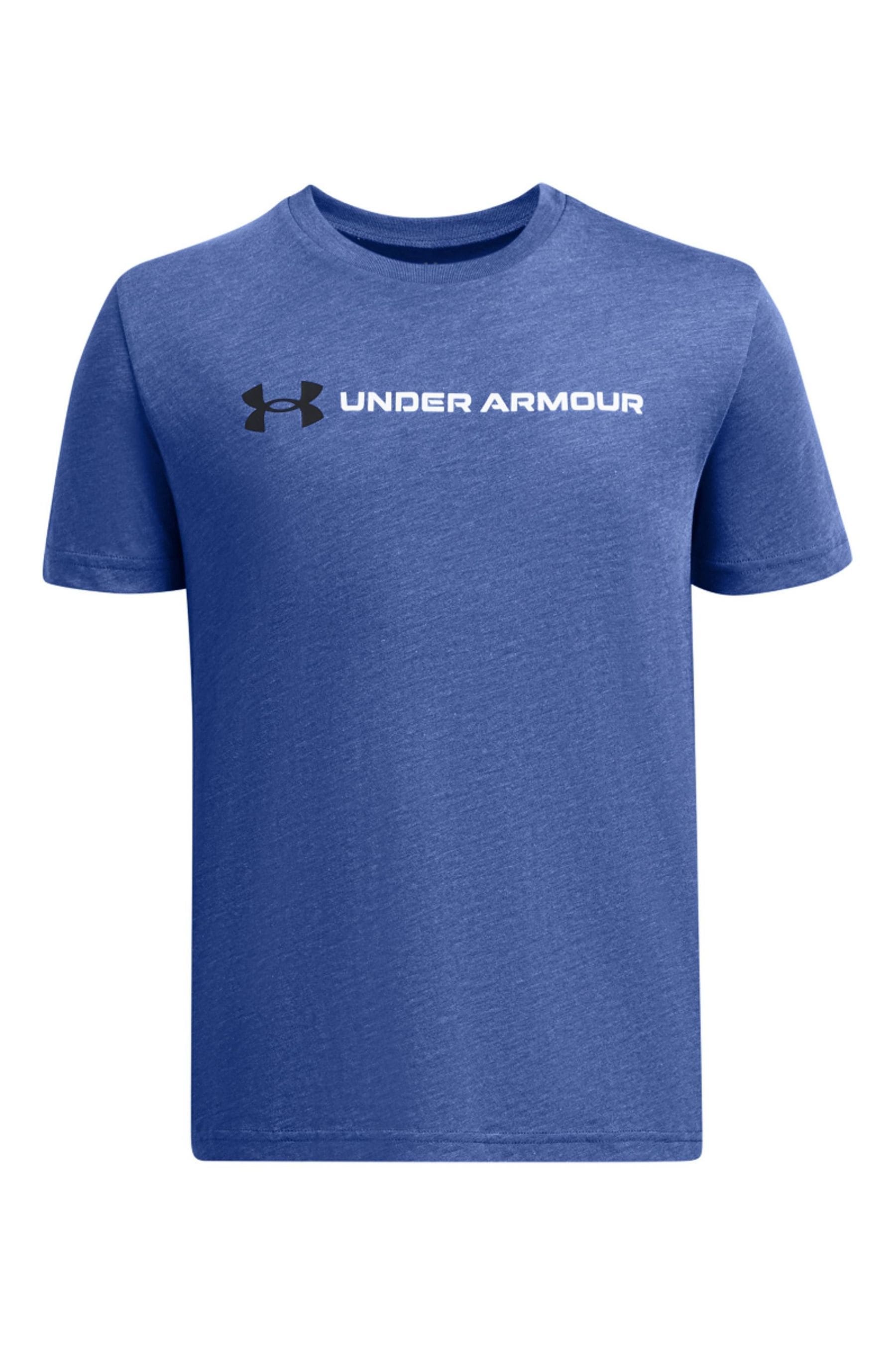 

Футболка с логотипом и надписью Under Armour, синий