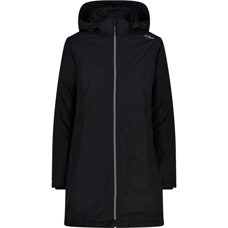 Женское пальто с капюшоном на молнии CMP, черный