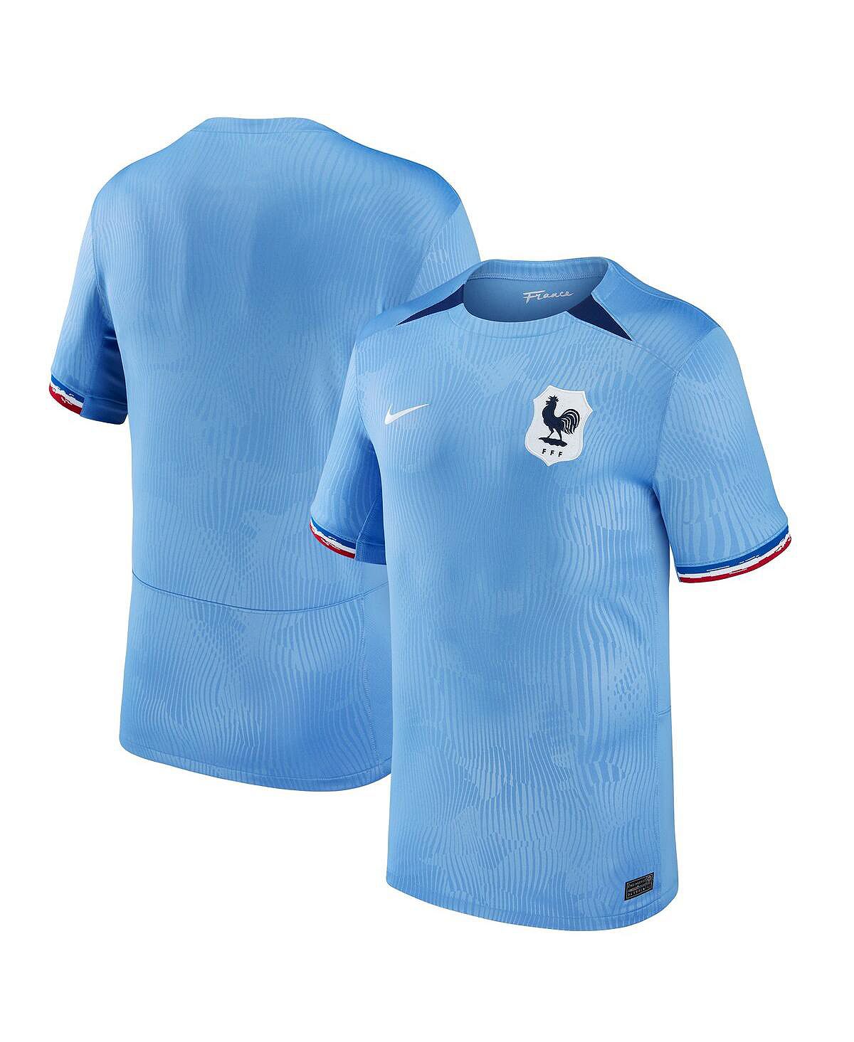 Мужская синяя футболка женской национальной сборной Франции 2023, копия домашнего стадиона Nike