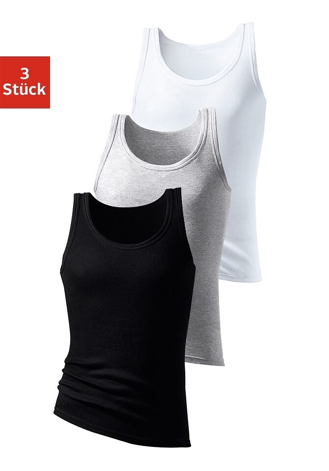 

Майка H.I.S Tanktop, пестрый серый, черный, белый