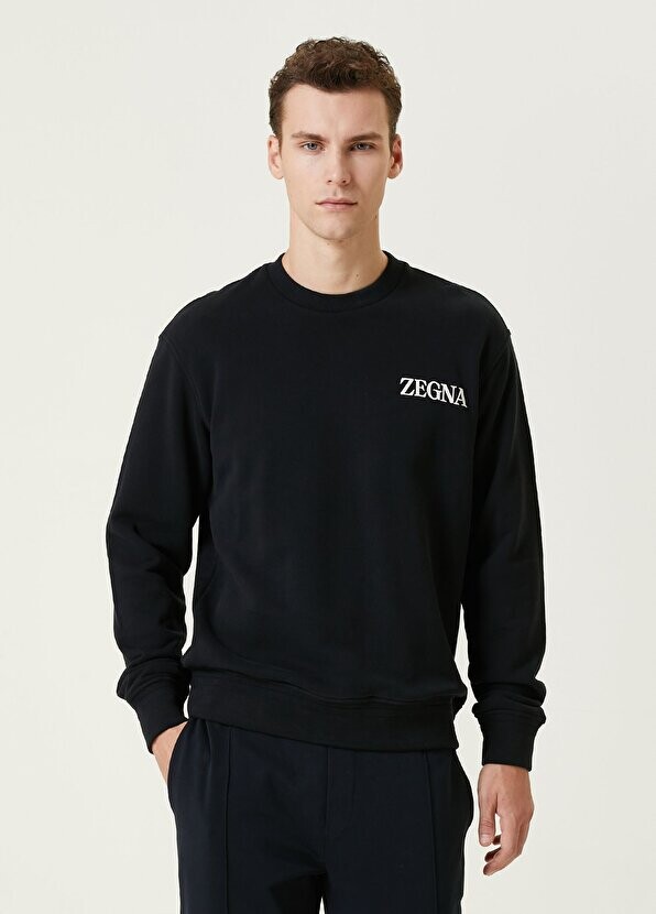 

Черный свитшот с логотипом Zegna