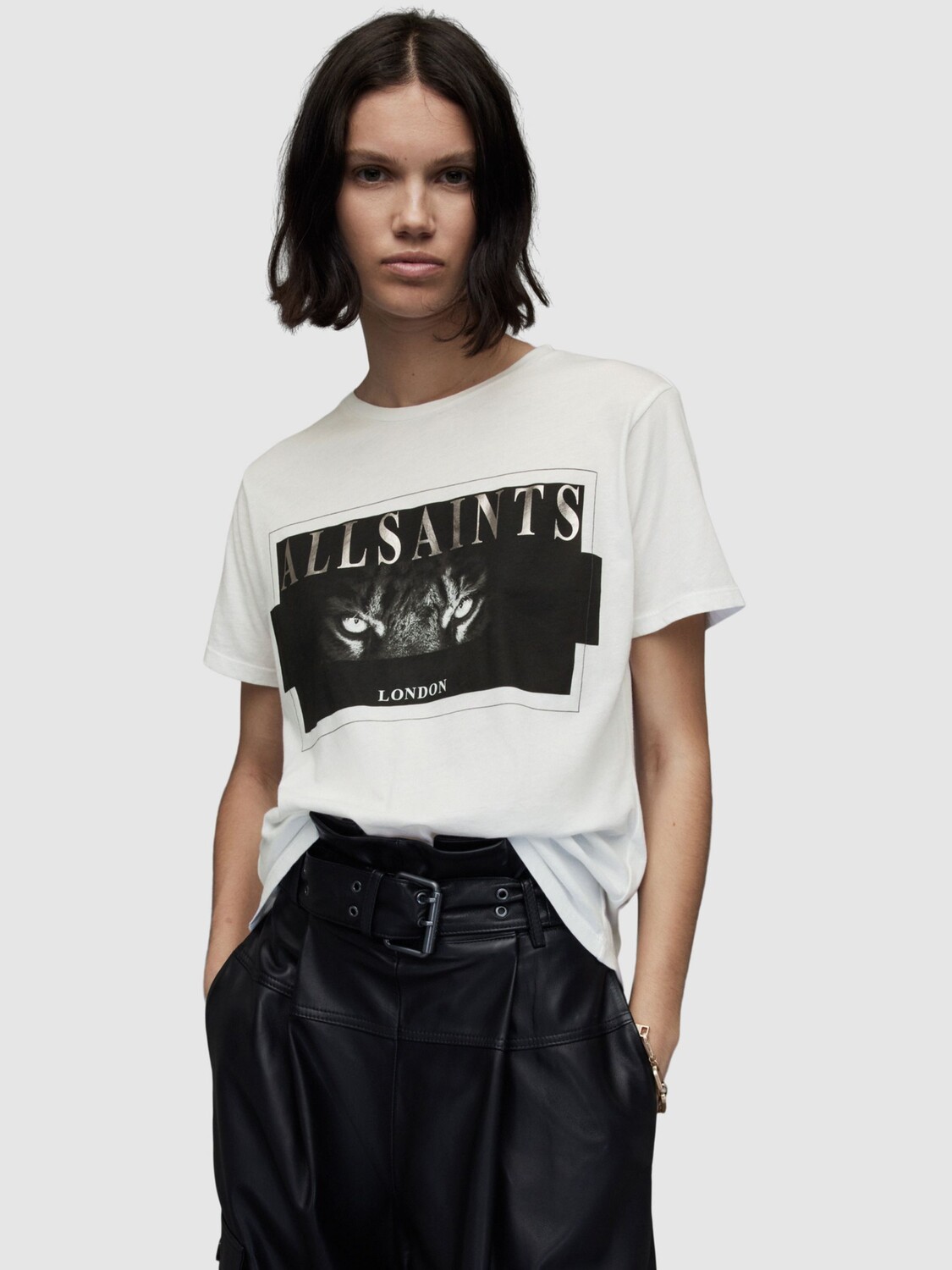 

Футболка AllSaints Axly Grace, белая, Белый