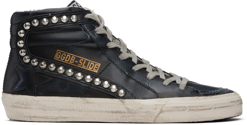 

Черные шлепанцы Golden Goose